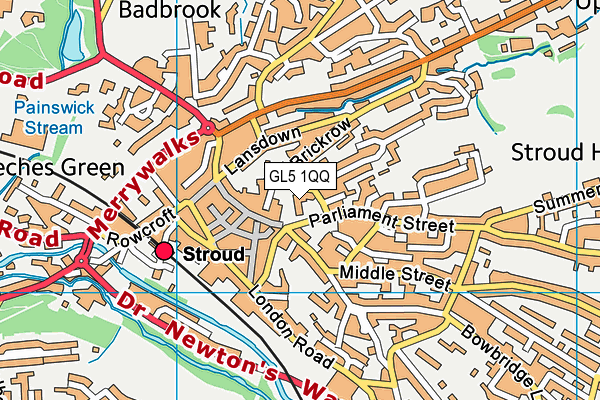 GL5 1QQ map - OS VectorMap District (Ordnance Survey) GL5 1QQ map - OS VectorMap District (Ordnance Survey)