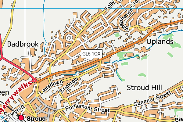 GL5 1QX map - OS VectorMap District (Ordnance Survey) GL5 1QX map - OS VectorMap District (Ordnance Survey)