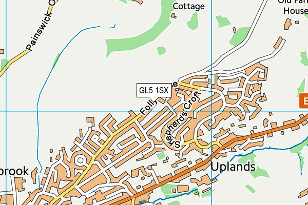 GL5 1SX map - OS VectorMap District (Ordnance Survey) GL5 1SX map - OS VectorMap District (Ordnance Survey)