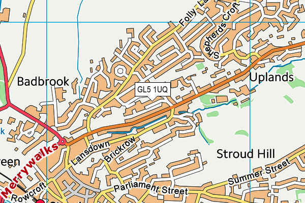 GL5 1UQ map - OS VectorMap District (Ordnance Survey) GL5 1UQ map - OS VectorMap District (Ordnance Survey)