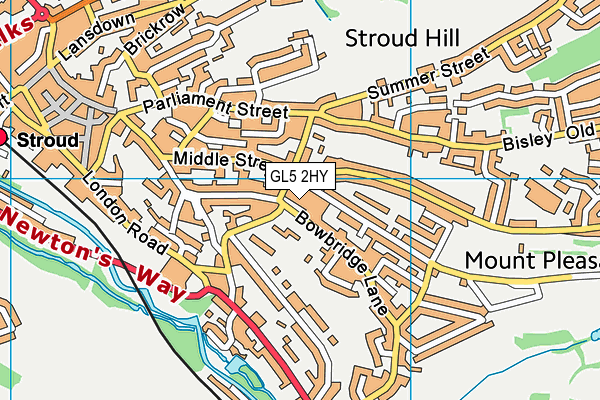 GL5 2HY map - OS VectorMap District (Ordnance Survey) GL5 2HY map - OS VectorMap District (Ordnance Survey)