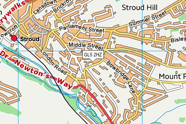 GL5 2HZ map - OS VectorMap District (Ordnance Survey) GL5 2HZ map - OS VectorMap District (Ordnance Survey)