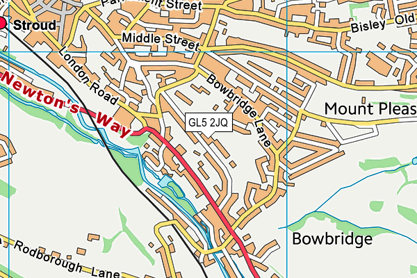 GL5 2JQ map - OS VectorMap District (Ordnance Survey) GL5 2JQ map - OS VectorMap District (Ordnance Survey)