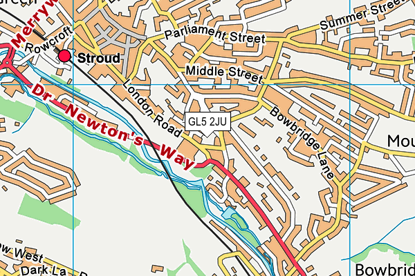 GL5 2JU map - OS VectorMap District (Ordnance Survey) GL5 2JU map - OS VectorMap District (Ordnance Survey)