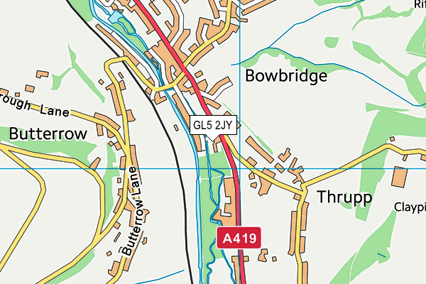 GL5 2JY map - OS VectorMap District (Ordnance Survey) GL5 2JY map - OS VectorMap District (Ordnance Survey)