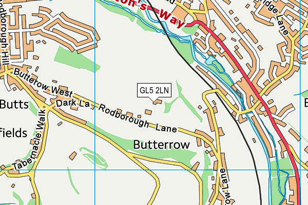 GL5 2LN map - OS VectorMap District (Ordnance Survey) GL5 2LN map - OS VectorMap District (Ordnance Survey)
