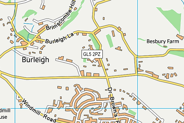 GL5 2PZ map - OS VectorMap District (Ordnance Survey) GL5 2PZ map - OS VectorMap District (Ordnance Survey)