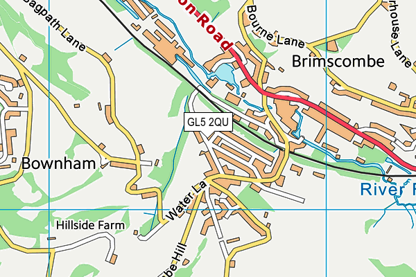 GL5 2QU map - OS VectorMap District (Ordnance Survey) GL5 2QU map - OS VectorMap District (Ordnance Survey)