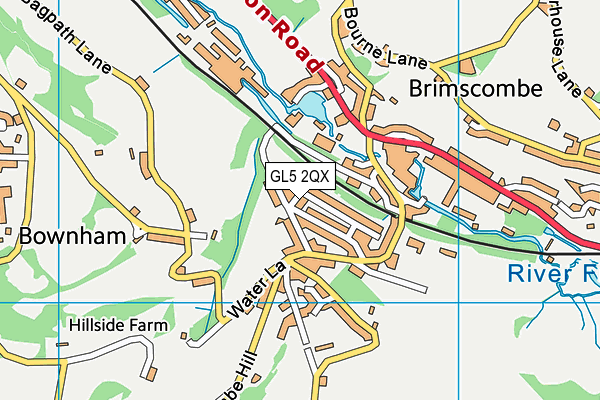 GL5 2QX map - OS VectorMap District (Ordnance Survey) GL5 2QX map - OS VectorMap District (Ordnance Survey)