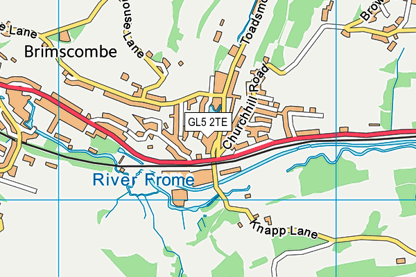 GL5 2TE map - OS VectorMap District (Ordnance Survey) GL5 2TE map - OS VectorMap District (Ordnance Survey)
