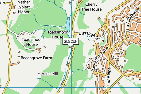 GL5 2UH map - OS VectorMap District (Ordnance Survey) GL5 2UH map - OS VectorMap District (Ordnance Survey)
