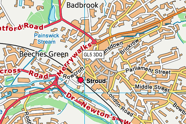 GL5 3DQ map - OS VectorMap District (Ordnance Survey) GL5 3DQ map - OS VectorMap District (Ordnance Survey)