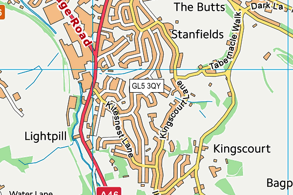 GL5 3QY map - OS VectorMap District (Ordnance Survey) GL5 3QY map - OS VectorMap District (Ordnance Survey)