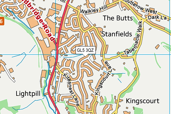 GL5 3QZ map - OS VectorMap District (Ordnance Survey) GL5 3QZ map - OS VectorMap District (Ordnance Survey)