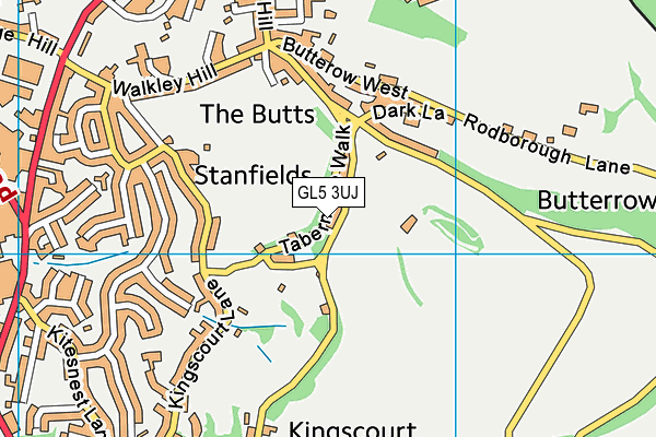 GL5 3UJ map - OS VectorMap District (Ordnance Survey) GL5 3UJ map - OS VectorMap District (Ordnance Survey)