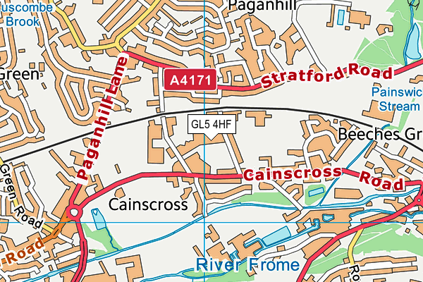 GL5 4HF map - OS VectorMap District (Ordnance Survey) GL5 4HF map - OS VectorMap District (Ordnance Survey)