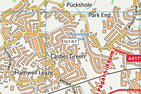 GL5 4LY map - OS VectorMap District (Ordnance Survey) GL5 4LY map - OS VectorMap District (Ordnance Survey)