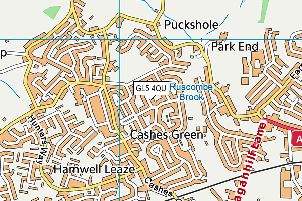 GL5 4QU map - OS VectorMap District (Ordnance Survey) GL5 4QU map - OS VectorMap District (Ordnance Survey)