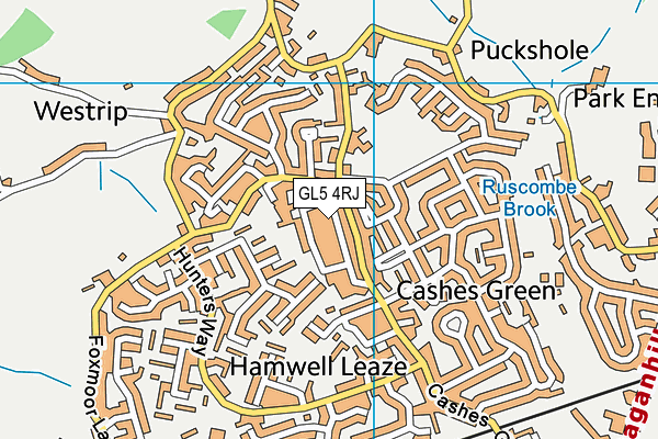 GL5 4RJ map - OS VectorMap District (Ordnance Survey) GL5 4RJ map - OS VectorMap District (Ordnance Survey)