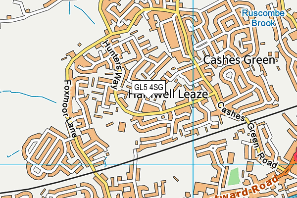 GL5 4SG map - OS VectorMap District (Ordnance Survey) GL5 4SG map - OS VectorMap District (Ordnance Survey)