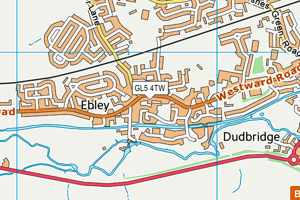 GL5 4TW map - OS VectorMap District (Ordnance Survey) GL5 4TW map - OS VectorMap District (Ordnance Survey)
