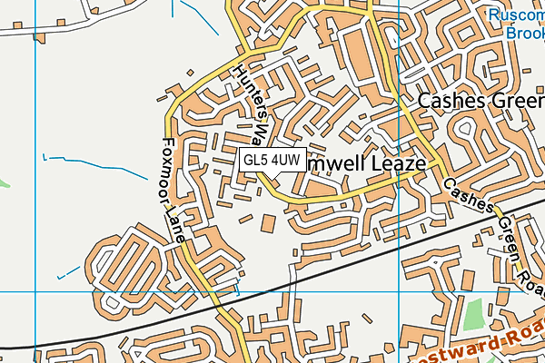 GL5 4UW map - OS VectorMap District (Ordnance Survey) GL5 4UW map - OS VectorMap District (Ordnance Survey)