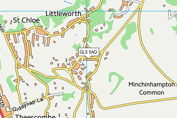GL5 5AQ map - OS VectorMap District (Ordnance Survey) GL5 5AQ map - OS VectorMap District (Ordnance Survey)