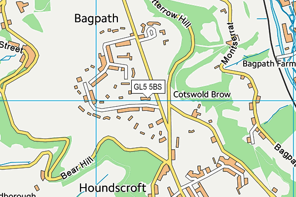 GL5 5BS map - OS VectorMap District (Ordnance Survey) GL5 5BS map - OS VectorMap District (Ordnance Survey)