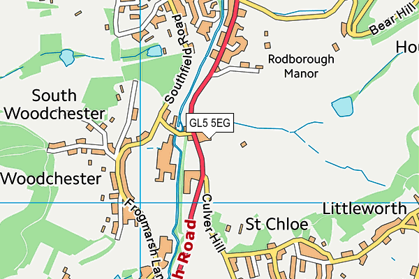 GL5 5EG map - OS VectorMap District (Ordnance Survey) GL5 5EG map - OS VectorMap District (Ordnance Survey)