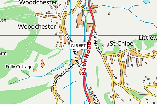 GL5 5ET map - OS VectorMap District (Ordnance Survey) GL5 5ET map - OS VectorMap District (Ordnance Survey)