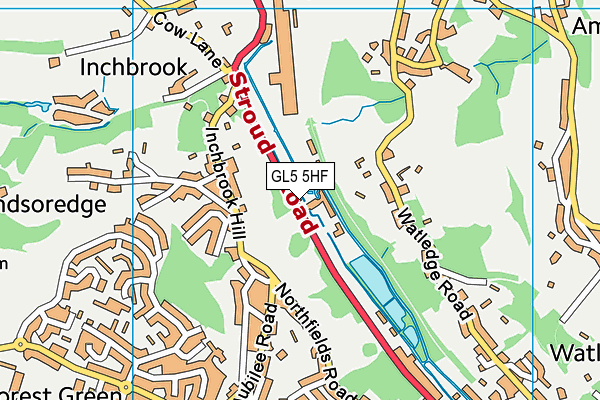 GL5 5HF map - OS VectorMap District (Ordnance Survey) GL5 5HF map - OS VectorMap District (Ordnance Survey)