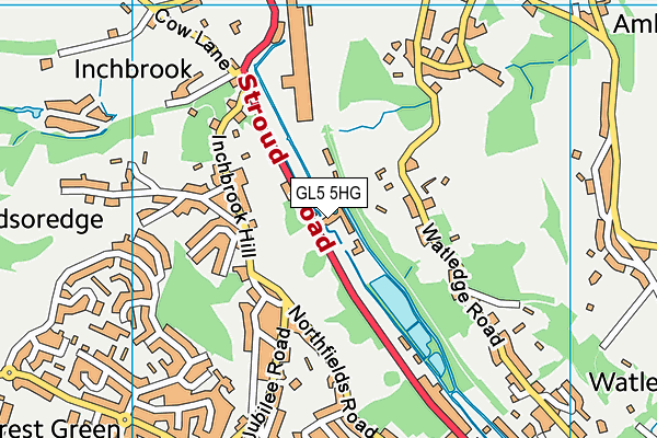 GL5 5HG map - OS VectorMap District (Ordnance Survey) GL5 5HG map - OS VectorMap District (Ordnance Survey)