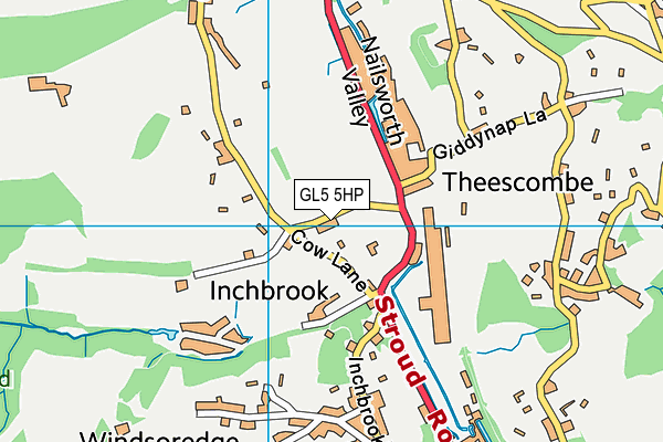 GL5 5HP map - OS VectorMap District (Ordnance Survey) GL5 5HP map - OS VectorMap District (Ordnance Survey)