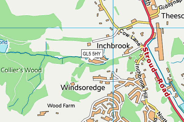 GL5 5HY map - OS VectorMap District (Ordnance Survey) GL5 5HY map - OS VectorMap District (Ordnance Survey)