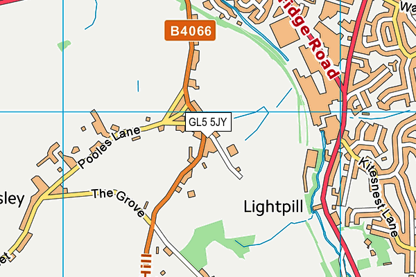 GL5 5JY map - OS VectorMap District (Ordnance Survey) GL5 5JY map - OS VectorMap District (Ordnance Survey)