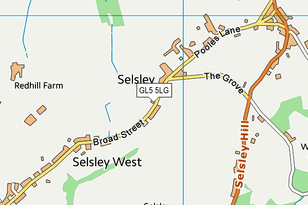 GL5 5LG map - OS VectorMap District (Ordnance Survey) GL5 5LG map - OS VectorMap District (Ordnance Survey)