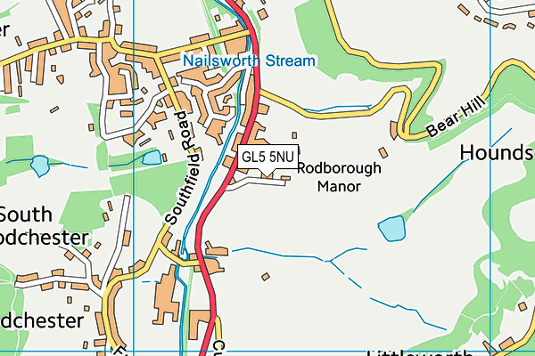GL5 5NU map - OS VectorMap District (Ordnance Survey) GL5 5NU map - OS VectorMap District (Ordnance Survey)