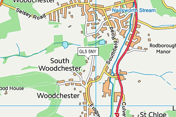 GL5 5NY map - OS VectorMap District (Ordnance Survey) GL5 5NY map - OS VectorMap District (Ordnance Survey)