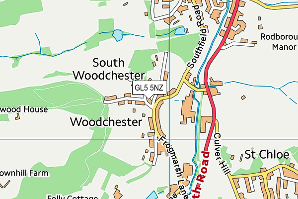 GL5 5NZ map - OS VectorMap District (Ordnance Survey) GL5 5NZ map - OS VectorMap District (Ordnance Survey)