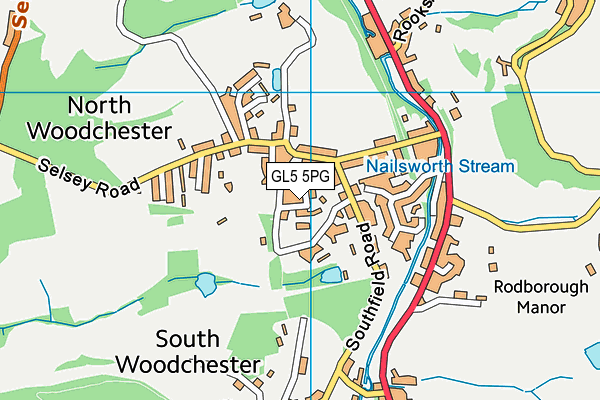 GL5 5PG map - OS VectorMap District (Ordnance Survey) GL5 5PG map - OS VectorMap District (Ordnance Survey)