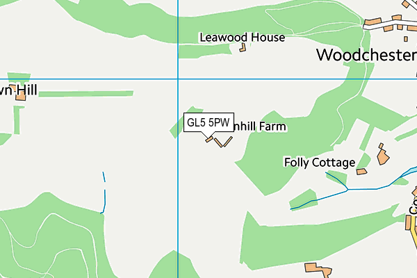 GL5 5PW map - OS VectorMap District (Ordnance Survey) GL5 5PW map - OS VectorMap District (Ordnance Survey)