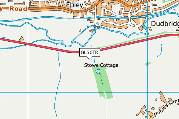 GL5 5TR map - OS VectorMap District (Ordnance Survey) GL5 5TR map - OS VectorMap District (Ordnance Survey)