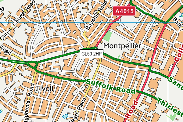 GL50 2HP map - OS VectorMap District (Ordnance Survey) GL50 2HP map - OS VectorMap District (Ordnance Survey)