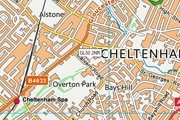 GL50 2NR map - OS VectorMap District (Ordnance Survey) GL50 2NR map - OS VectorMap District (Ordnance Survey)