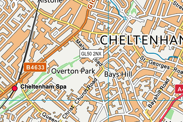 GL50 2NX map - OS VectorMap District (Ordnance Survey) GL50 2NX map - OS VectorMap District (Ordnance Survey)