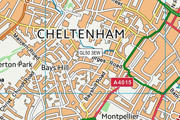 GL50 3EW map - OS VectorMap District (Ordnance Survey) GL50 3EW map - OS VectorMap District (Ordnance Survey)