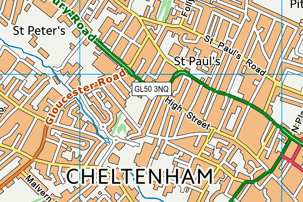 GL50 3NQ map - OS VectorMap District (Ordnance Survey) GL50 3NQ map - OS VectorMap District (Ordnance Survey)
