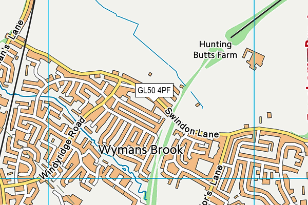 GL50 4PF map - OS VectorMap District (Ordnance Survey) GL50 4PF map - OS VectorMap District (Ordnance Survey)