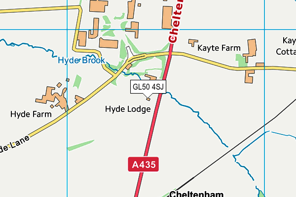 GL50 4SJ map - OS VectorMap District (Ordnance Survey) GL50 4SJ map - OS VectorMap District (Ordnance Survey)