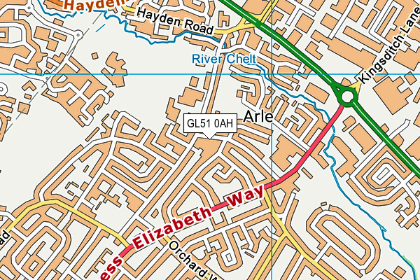 GL51 0AH map - OS VectorMap District (Ordnance Survey) GL51 0AH map - OS VectorMap District (Ordnance Survey)